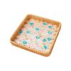 Fashionable Large Capacity Rattan Tray with Handmade Craftsmanship Home Decoration for Snacks Fruits and Desserts