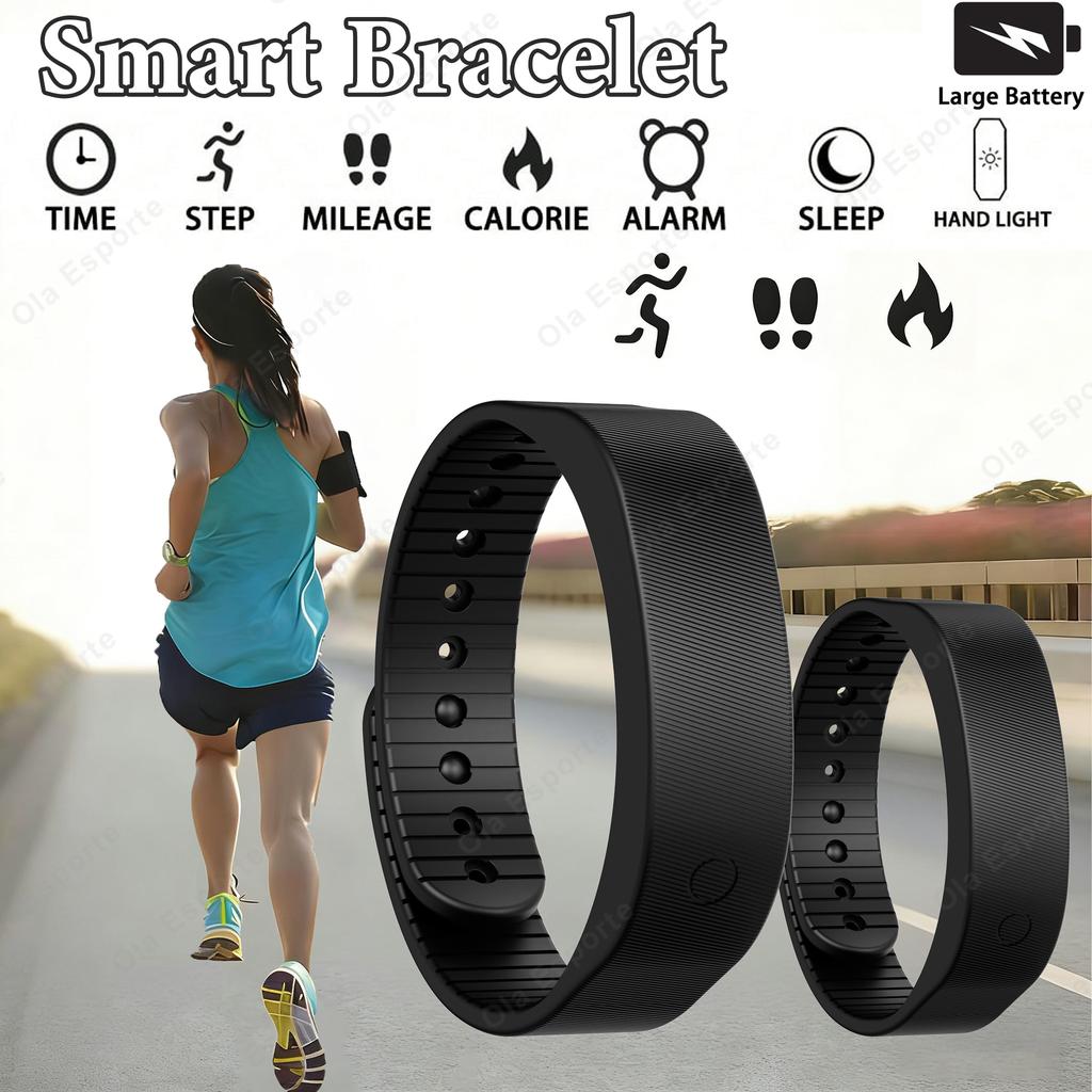 LED Digital Smart Wristbands Waterproof Smart Clock Smartband With Running Pedometer Monitor Smart Band Vibration Alarm Reminder
