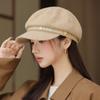 Autumn hat female alphabet octagonal hat retro newsboy hat casual cap