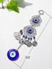 Boho Evil Eye Hanging Wall Decor Metal Pendant Wall Art Hanging Ornament Gothic Home Decor Garden Wind Chimes Outdoor Decoration