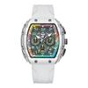 TIMEARTX Herren Multifunktions-Quarz-Uhr: Leuchtendes, Wasserdichtes Silikonarmband Modeaccessoire