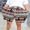 Słoniowe Spodnie Szorty Casual Regulowane Elastyczny Wysoki Pas Sznurek Pasek Duży Plus Size Kobiety Nadruk Streetwear Plaża Bohemian Retro Vintage Boho