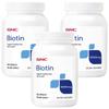 GNC Biotin 5000mcg Gluten-Free Sugar-Free Capsules 120 Tablets 3 Pcs