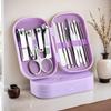 14 Pcs Deluxe Manicure & Pedicure Set Stainless Steel Nail Scissors, Clippers, Ear Digging Spoon For Men & Women