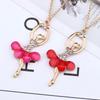 Stunning Fashion Crystal Gold Plated Ballet Dance Girl Angel Dancer Necklace