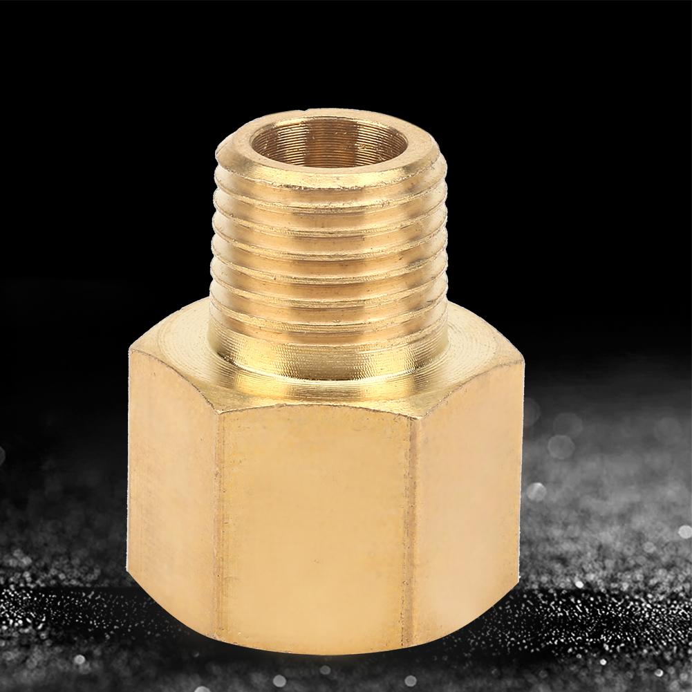 Brass Pipe Fitting Adapter for Pressure Gauge 1Celsius4  BSPT Male to 1Celsius4  NPT Female