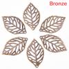 50Pcs Charm Filigree Hollow Leaves Pendant Diy Jewelry Making Leaves Metal Craft