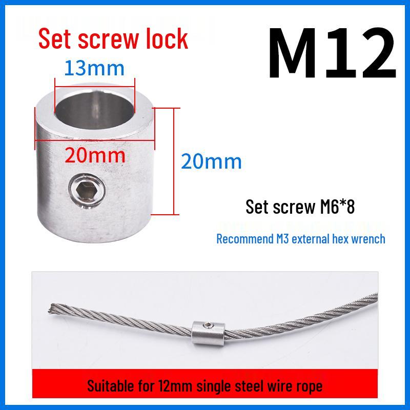 304 Stainless Steel Butterfly Locking Wire Rope Clamp