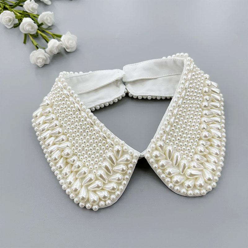 Pearl Women Shirt False Collars Crystal Removable Collar For Women Necklace Fake Collar Detachable Diamond Lacklace Nep Kraagie