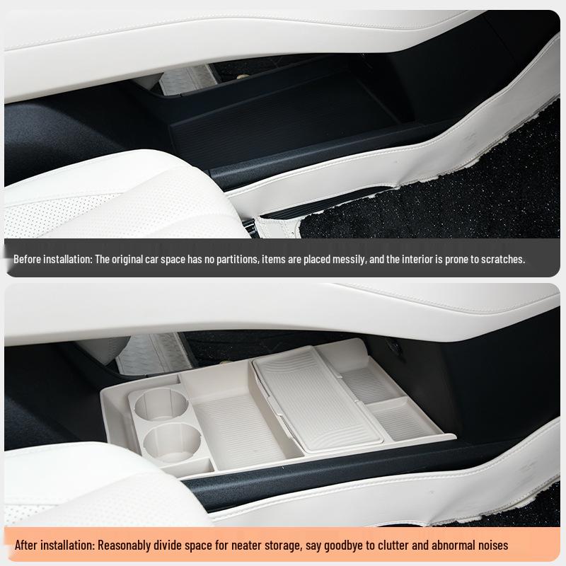 L90 Center Console Lower Storage Silicone Mat - Multi-functional Car Interior Accessory