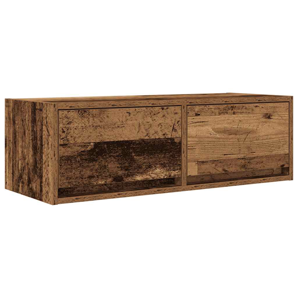 TV Cabinet with Rustic Wood Look 80 x 31 x 25.5 cm Particleboard