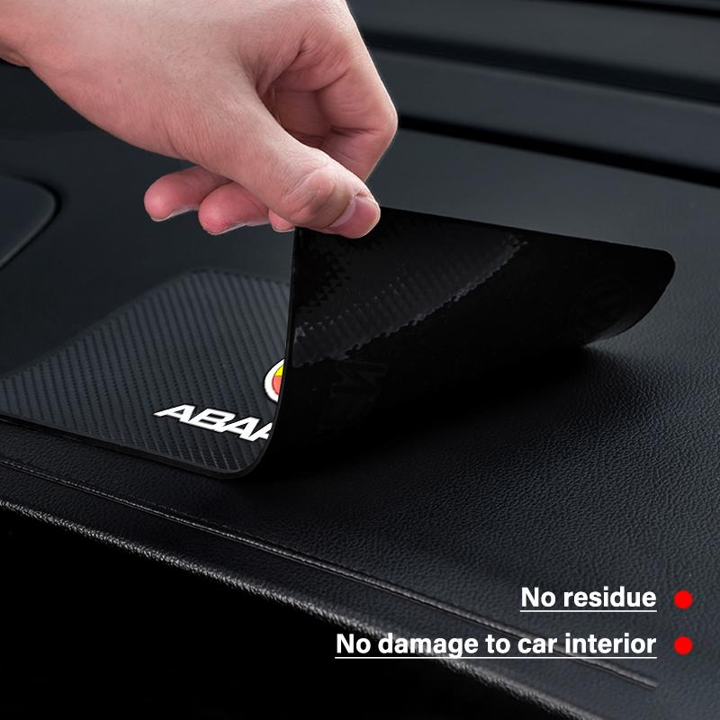 Car Emblem Anti Slip Pad Phone Holder Non-Slip Mat Car Stlying for FIAT Abbas Abarth 500 Panda Bravo Punto Tipo Linea Ducato Freemont