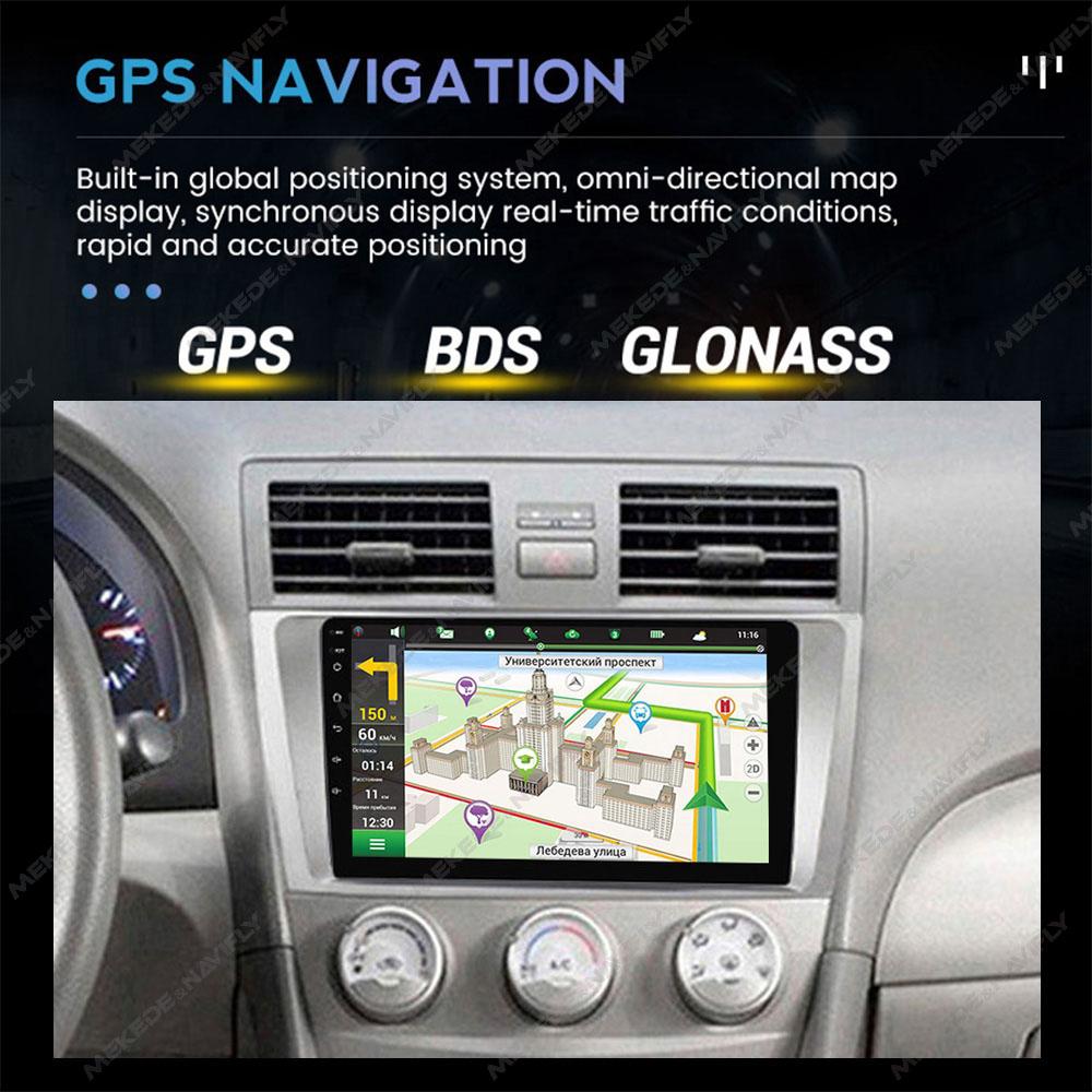 Navifly 2 Din Android auto radio multimedia player video pentru Toyota Camry 7 XV 40 50 2006-2011 unitate principală de navigație GPS Carplay