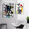 Berühmte Joan Miro Surrealismus Kunstwerke Poster Abstrakte Leinwandmalerei Retro Wandkunst Für Modernes Wohnzimmer Heimdekoration