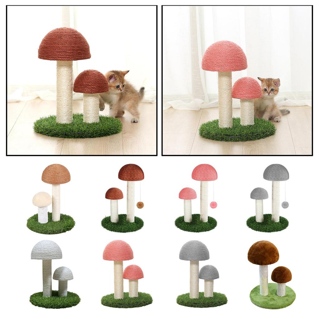 Mushroom post for scratching Sisal Cat Scratcher Domestic Cats Toy Gifts