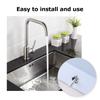 2 Pcs Kitchen Sink Splash Guard Metal Splashback Rustproof Side Splash Guard Home Pool Sink Guard Easy To Install
