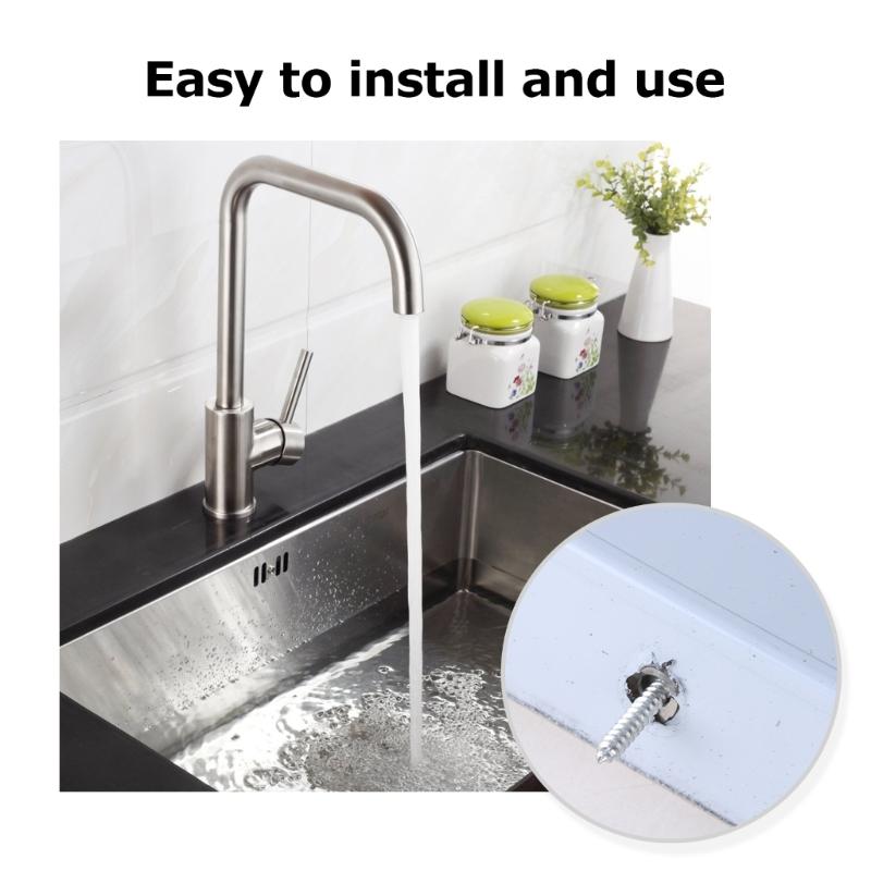 2 Pcs Kitchen Sink Splash Guard Metal Splashback Rustproof Side Splash Guard Home Pool Sink Guard Easy To Install