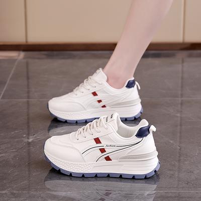 Ins Korean Version of the New Dad Shoes for Women 2025 Spring Student Running Sports Little White Shoes for Women's Forrest Gump Shoes AD8876