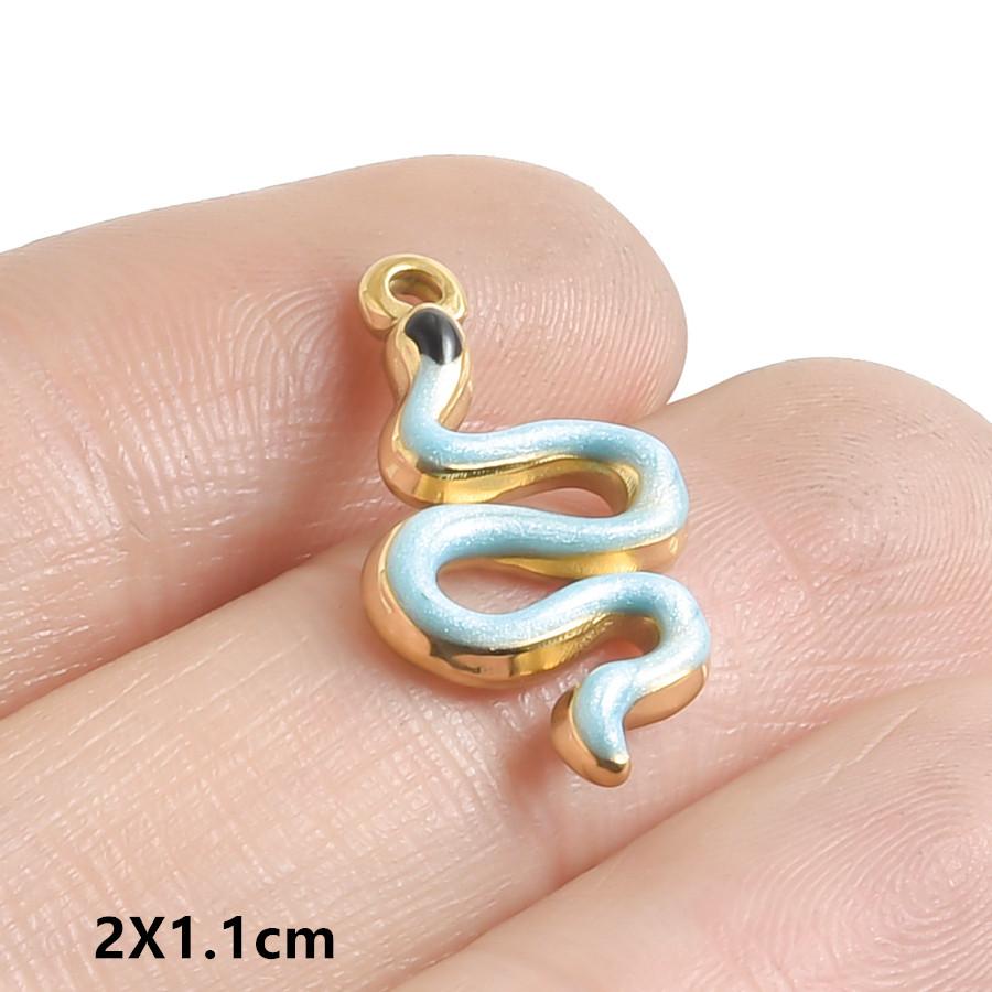 6pcs Enamel Marine Animal Starfish Fish Tail Sea Turtle Stainless Steel Charms For Jewelry Making Bulk Handmade Keychain Pendant