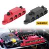 Marine Bus Bar 12V 250A Power Distribution Block 4 Posts Junction Block, M8 M10 Automotive Copper Battery Busbar Terminal Block