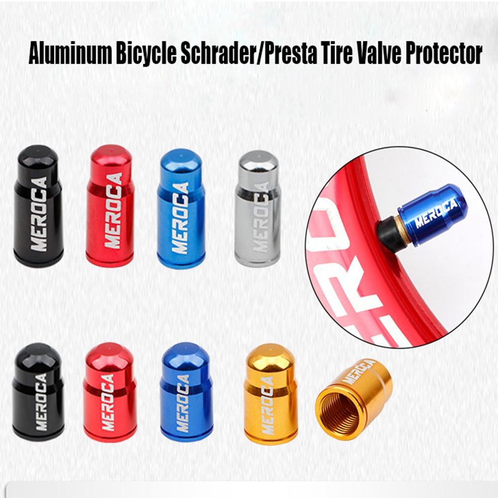 2pcs Aluminum Bicycle Tire Valve Cap Ultralight Mountain Road Bike Valve Cap Schrader/Presta Tire Valve