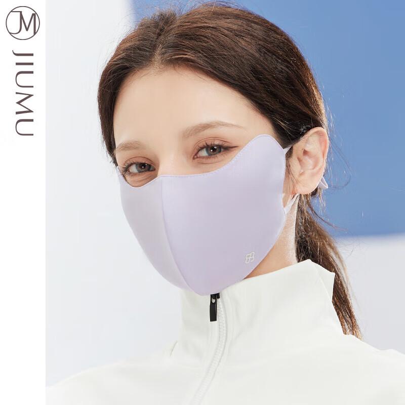 

JIUMU Women s Summer Ice Silk Sun Protection Mask One Size