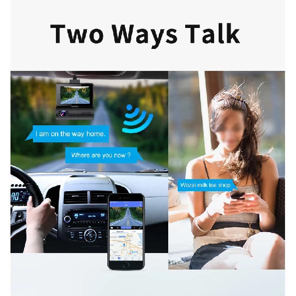 ADAS 4G Android DVR Remote Parking Monitor 3''Touch Dash Cam WIFI GPS Dual Lens 2WAY Talk Live Streaming On Car ASSIST APP
