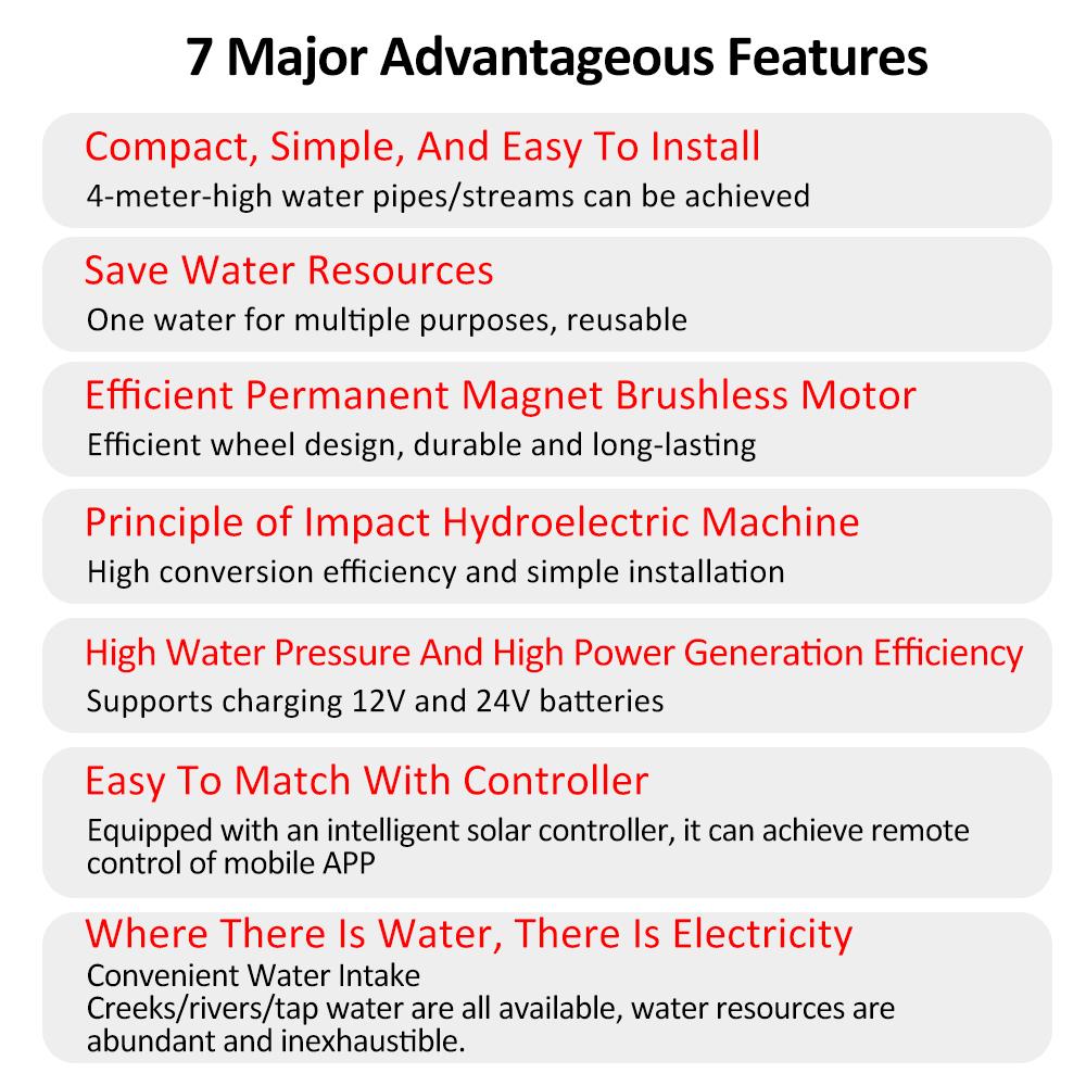 DC18V 2A 36W Small Hydroelectric Generator Water Turbine Generator Brushless DC AC Hydraulic Pump Generator High Power