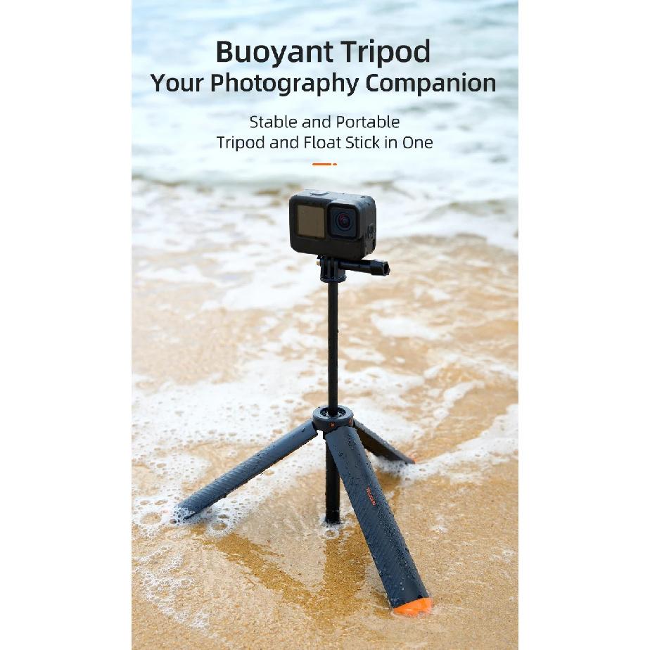 TELESIN Underwater Buoyancy Bar Diving Extendable Selfie Stick Tripod For Gopro Insta360 DJI OSMO Action Camera Accessories