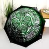 Modello del Celtic Football Club, ombrello pieghevole automatico, design portatile e pieghevole, 8 stecche, un regalo di Natale o di compleanno.