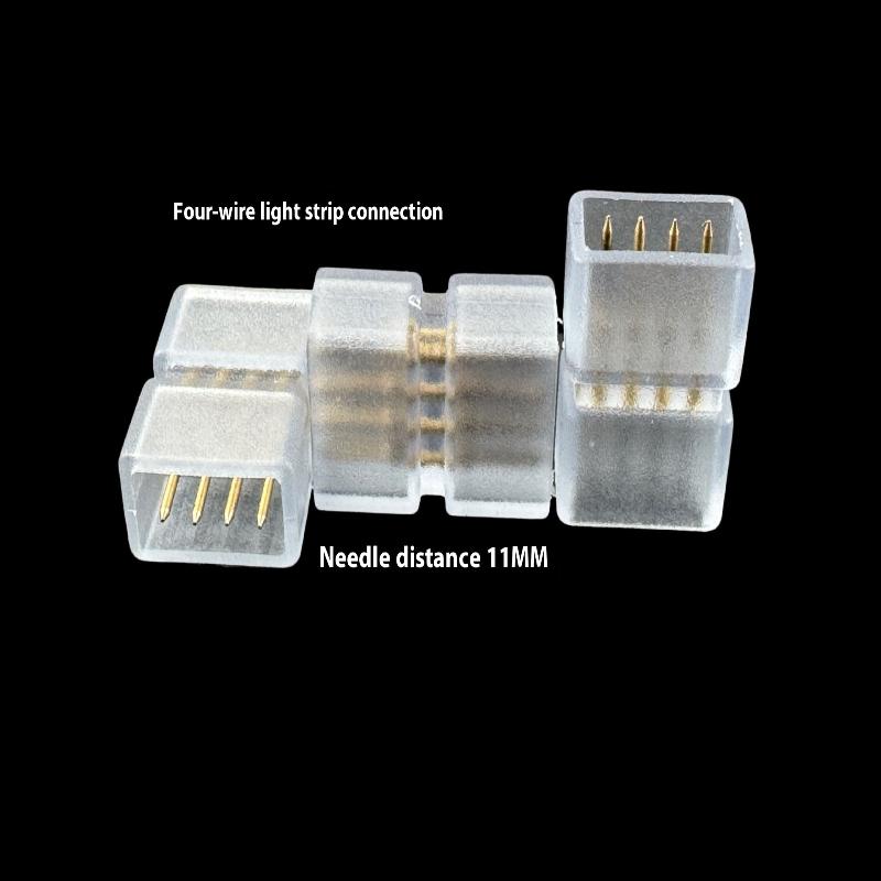 5Pcs Copper Rgb Connector Durable Gold 6/ 7/9/10/11/12/13Mm Led Strip Connector 2 Pin 3Pin 4Pin Terminals Connector Rgb