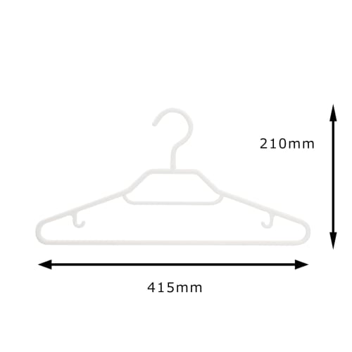Shinkohanger MonoCloset Shirt Hangers, Set of 5, White
