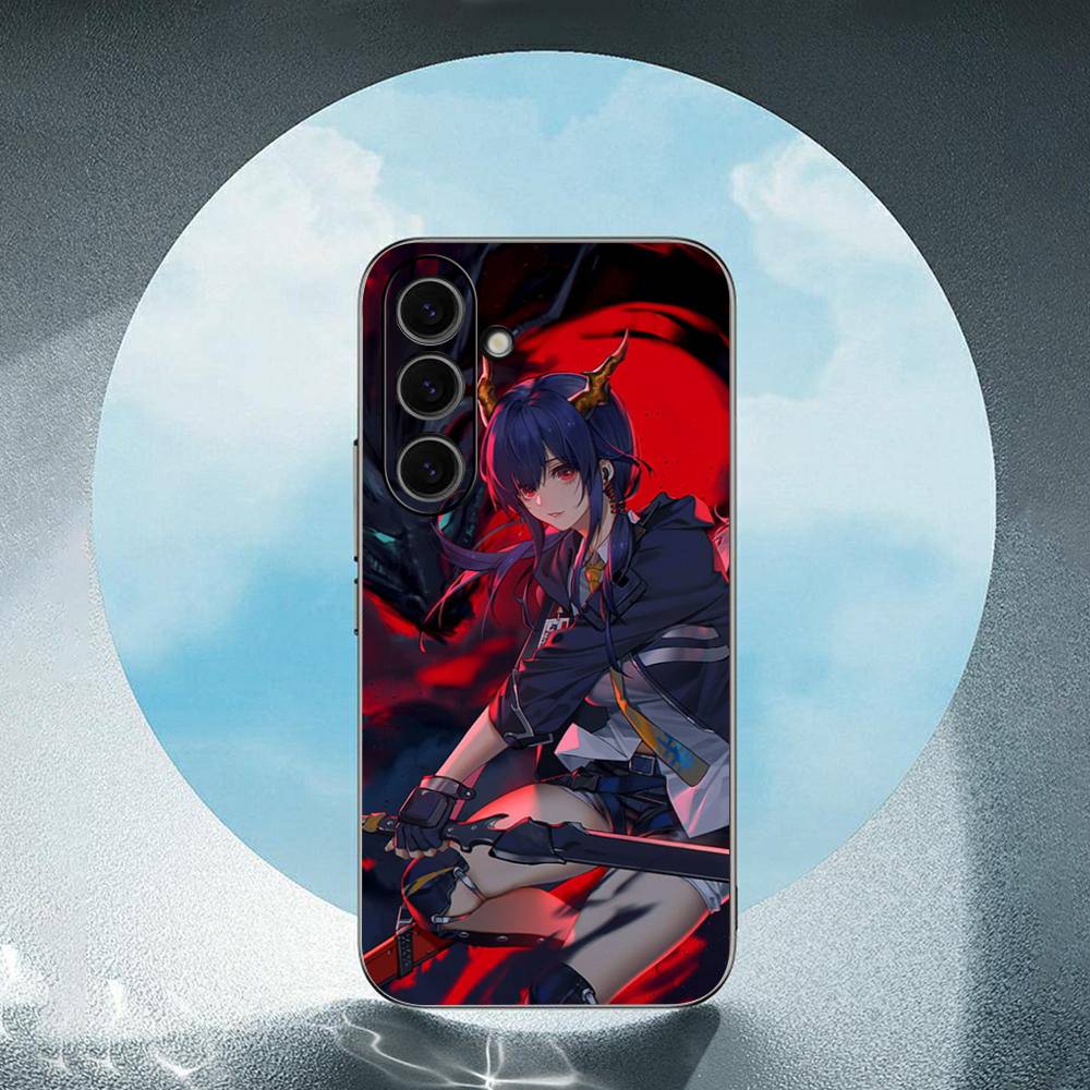 

Arknights For Samsung Galaxy S23 S24 S25 Ultra S22 Plus S21 Black Soft Case Waterproof Soft Case SamsungS24