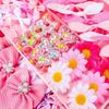 Fabric Hair Accessories Set Colorful Bow Barrettes New Elastic Hair Bands  Kids Hairstyling