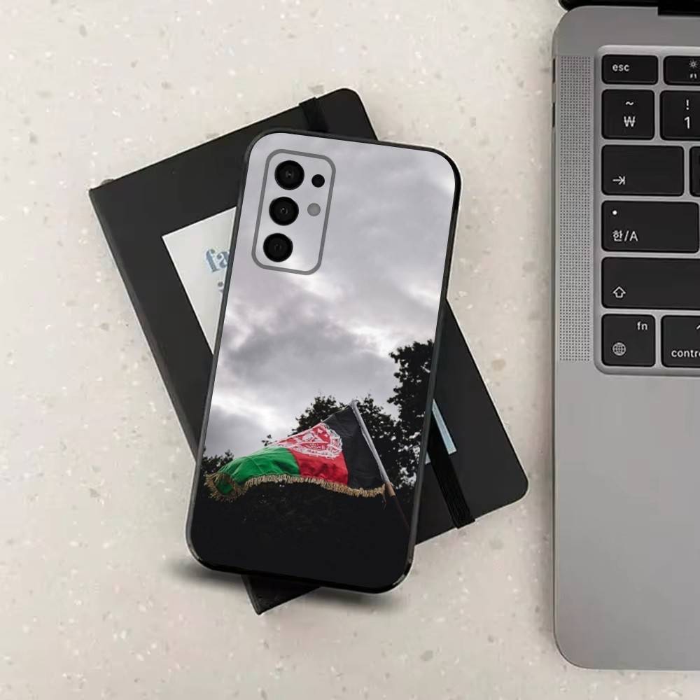 Flag OF Afghanistan Art For Samsung Galaxy A53,31,52,72,41,22,73,32,71,Note,J7,8,9,5G Soft Black Silicone Phone Case