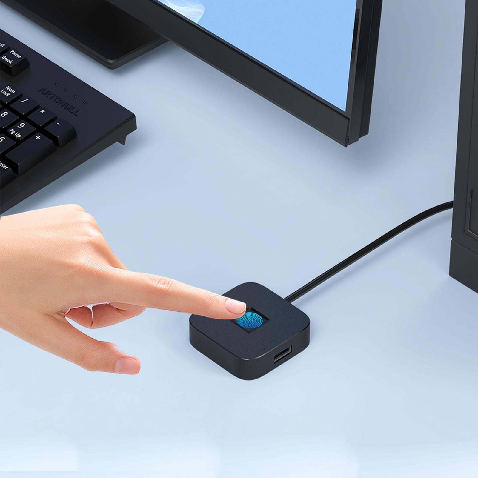 USB Fingerprint Reader Support for   10 11 PC Dongle 360 Degree Touch Fast Matching Biometric Fingerprint Scanner