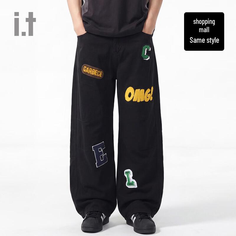 CHOCOOLATE i.t Unisex Hip-Hop Wide-Leg Casual Pants M