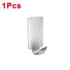 Self Adhesive Hook Stainless Steel Heavy Wall Hanger Hooks Bathroom Organizer Towel Rack Multi-purpose Kitchen Holder Shelf