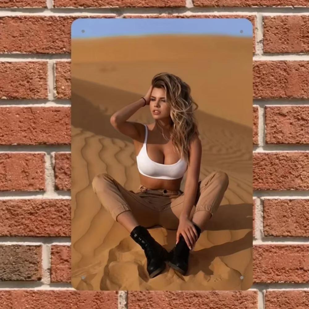 

Metal Wall Art Sign for Man Cave Bar Garage Decor 8x12 Inches білий