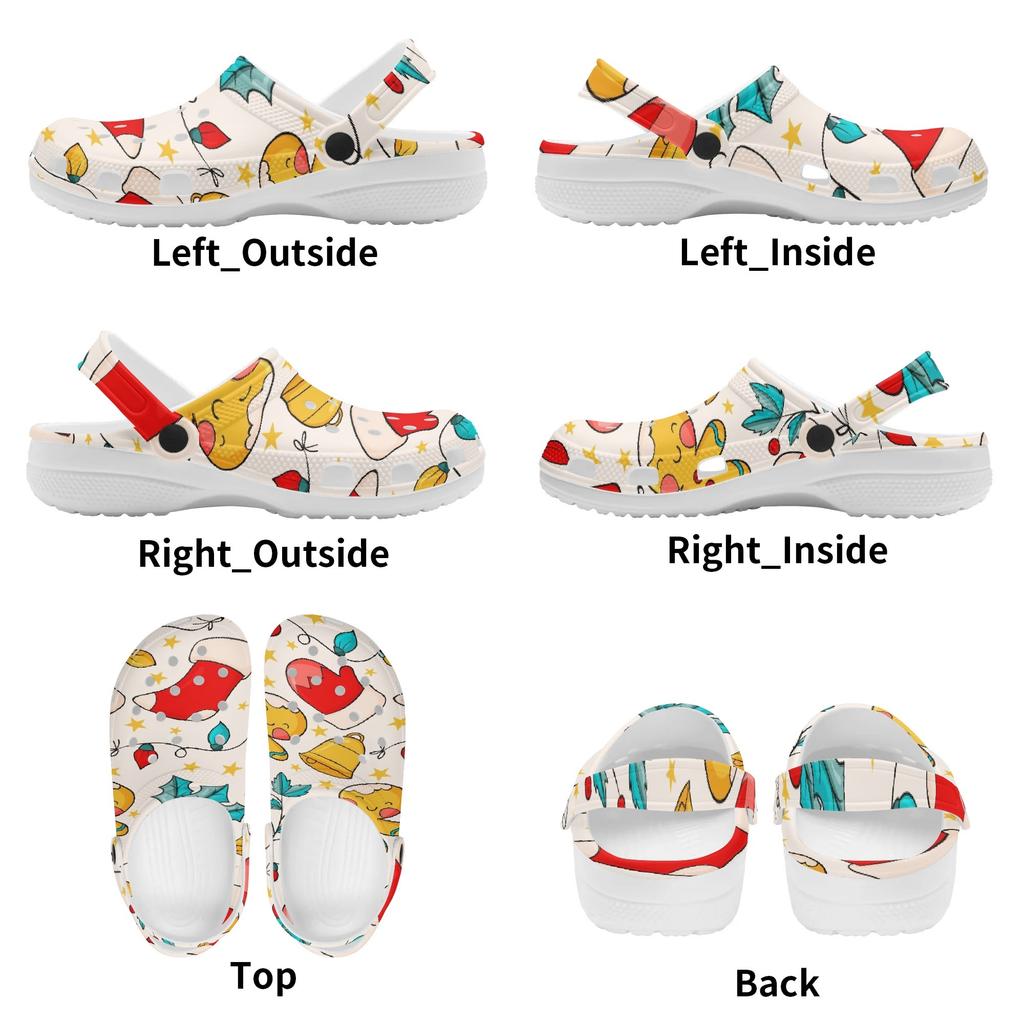 Cartoon Printed EVA Casual Clogs Men Women Soft Sole Lightweight Soft Slip On Sandals Slippers Summer Daily Leisure Shoes