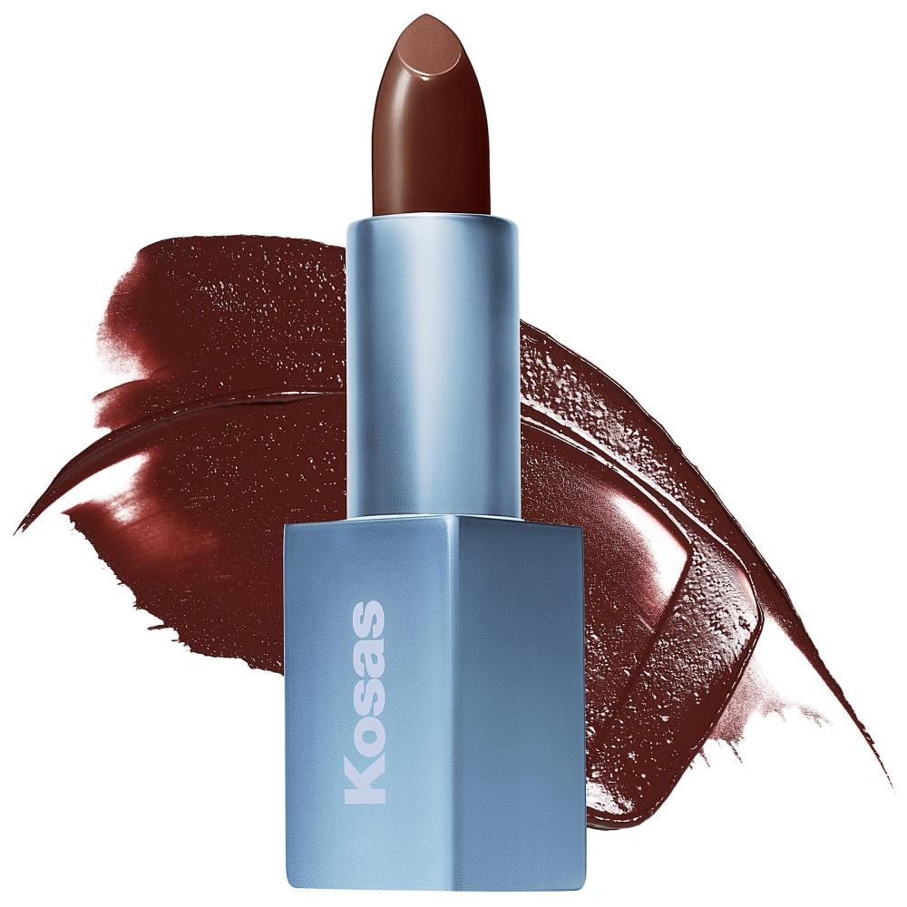 Kosas WeiGhtless Lip Color NourishinG Satin Lipstick 0.14 Oz   4 G Subconcious Rich Warm Brown