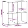 Bookshelf Smoked Oak 68.5 x 32 x 68.5 cm Wood Based Panel