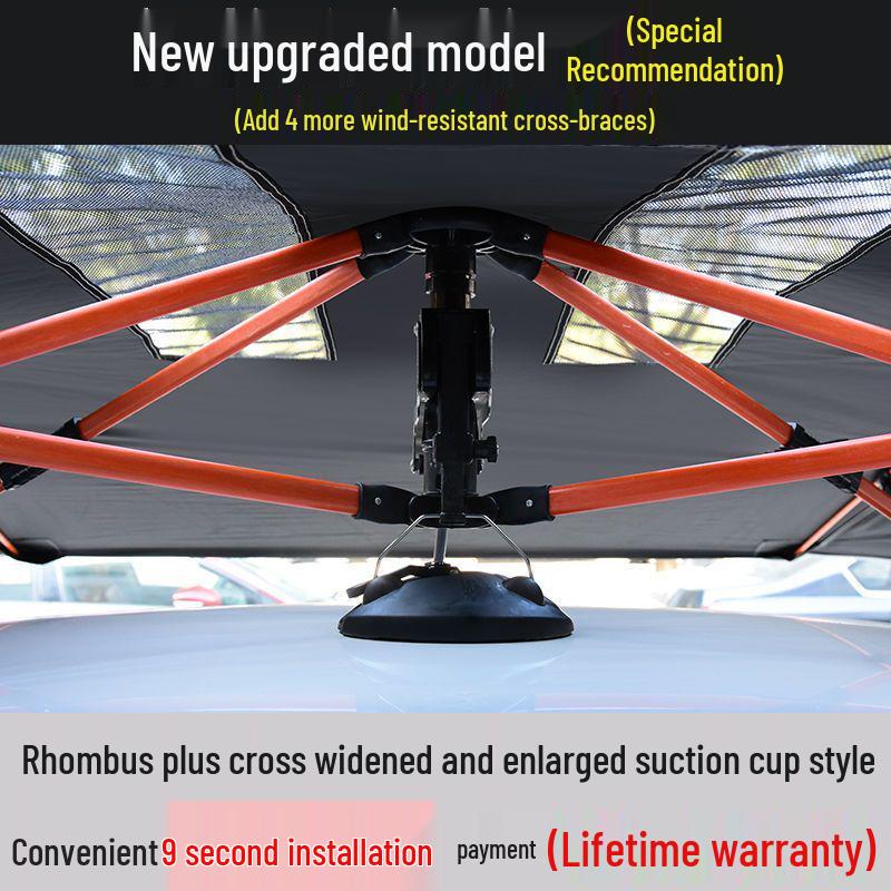 Coach Car Sunshade: Driving School Special Folding Roof Canopy Umbrella