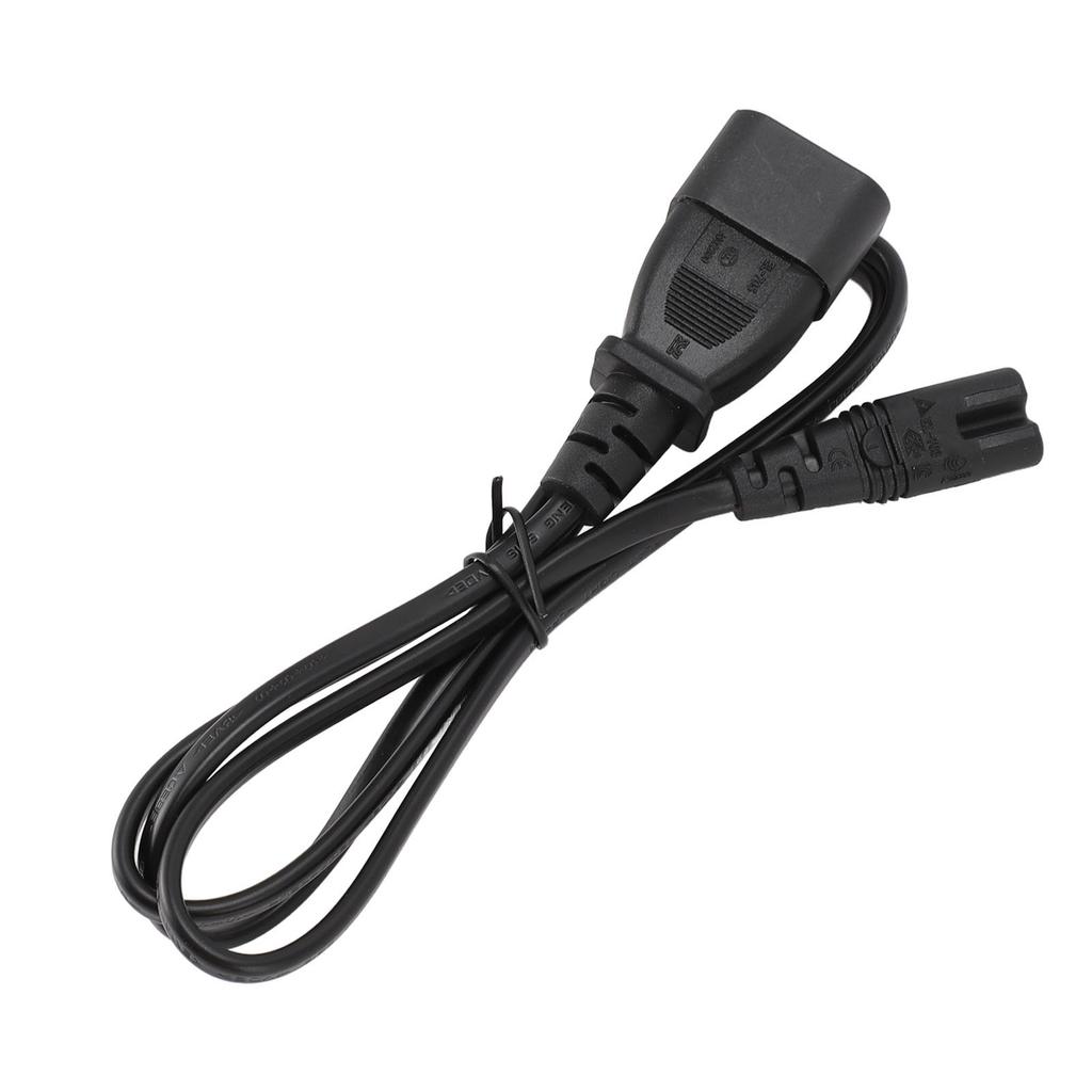 IEC320 C14 Male To IEC320 C7 Female Power Cord 1m 2.5A To 10A Extended Cable C14 To C7 Adapter