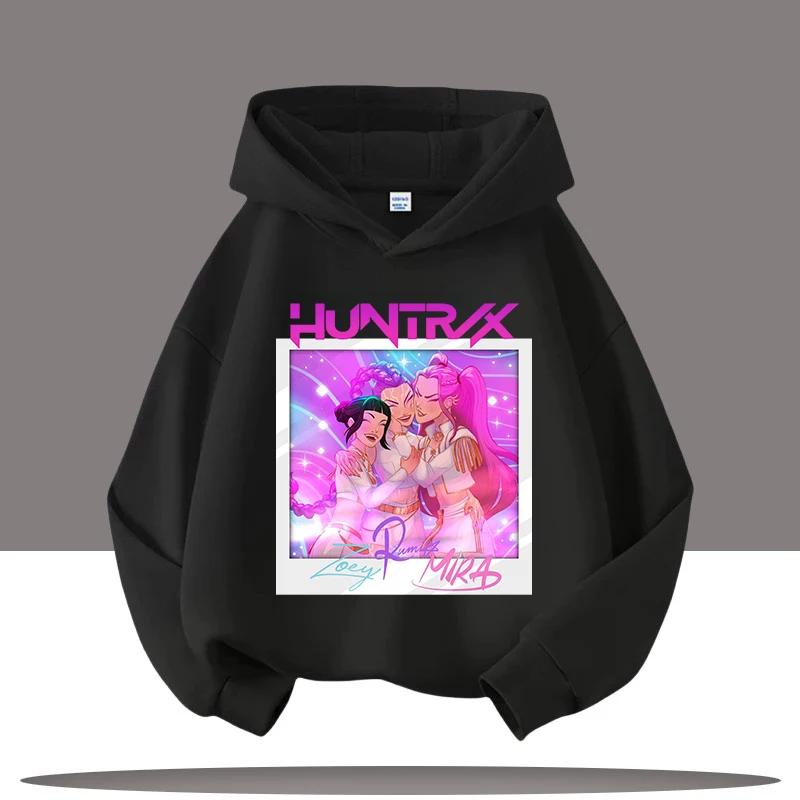 Devil Hunter Koreanischer beliebter Hoodie für Jungen und Mädchen, langärmliger Saja-Jungen-Print Kinder Herbst- und Winter-Freizeithoodie