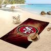 Asciugamano da Spiaggia Stampa San Francisco 49ers Morbido Portatile Asciugatura Rapida?Asciugamano Asciutto Per Piscina Vacanza Estiva Sport all'Aperto