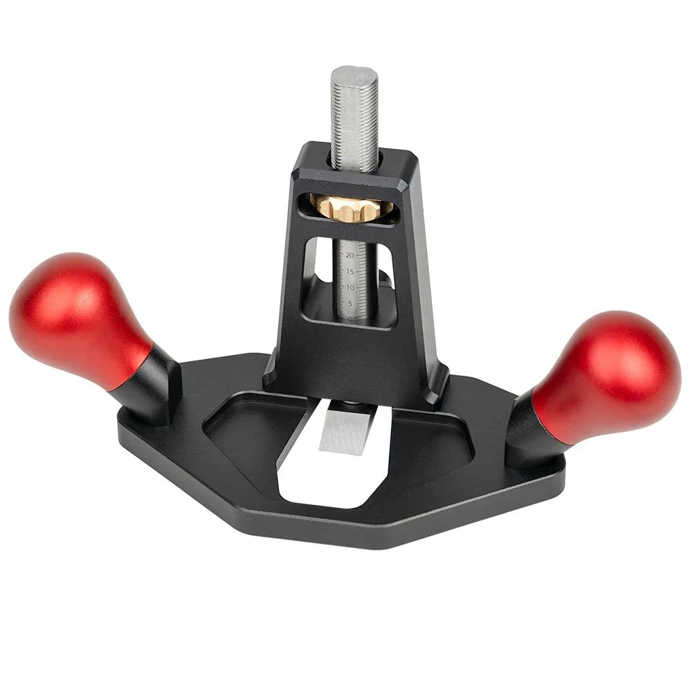 

Professional Router Plane with Fine Adjustment Knob Woodworking Bottom Cleaning Manual Slotting Edge Trimming Flat Bottom