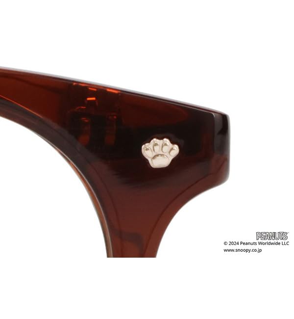 Boston type glasses PEANUTS SNOOPY Novel King Literary Ace type from above glasses Eyeglasses Optometry adjustment Date glasses Prescription lens