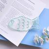 1Pcs Cute Fish Embroidered Bookmark Korean-Style Organza Transparent Page Marker For Reading School Office Stationery