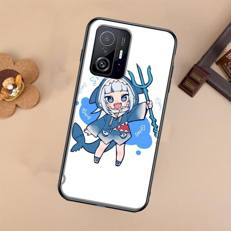 Gawr Gura Hololive Anime Case For Xiaomi POCO X7 X6 X5 X3 Pro F3 F5 F6 M6 Pro 13 14 Ultra 11T 12T 13T 14T Pro Cover